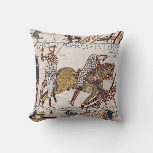 Tod von König Harold (Bayeux-Tapestry) Kissen (Vorderseite)