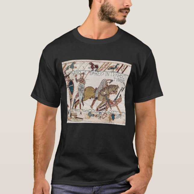 Tod von König Harold (Bayeux-Tapestry) T-Shirt (Vorderseite)