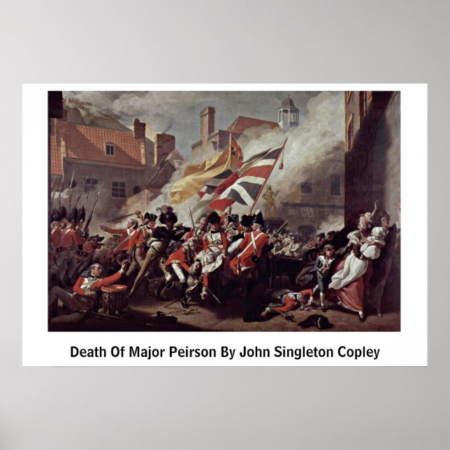 Tod von Major Peirson durch John Singleton Copley Poster (Vorne)