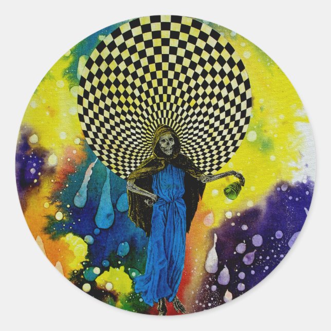 Tod von Michael Moffa Runder Aufkleber (Vorderseite)