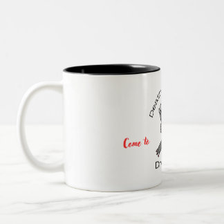 Tod von oben zweifarbige tasse