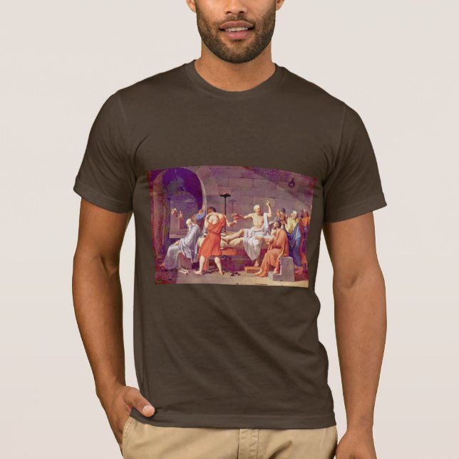 Tod von SOCRATES durch David Jacques-Louis (bestes T-Shirt (Vorderseite)