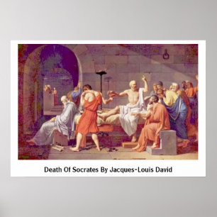 Tod von Sokrates durch Jacques-Louis David Poster