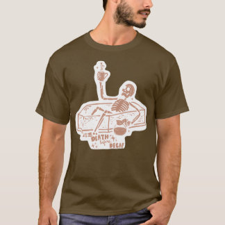 Tod vor Decaf-Aufkleber T-Shirt