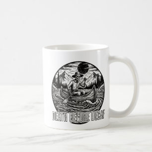 Tod vor Decaf Skeleton Kanu-Design Kaffeetasse