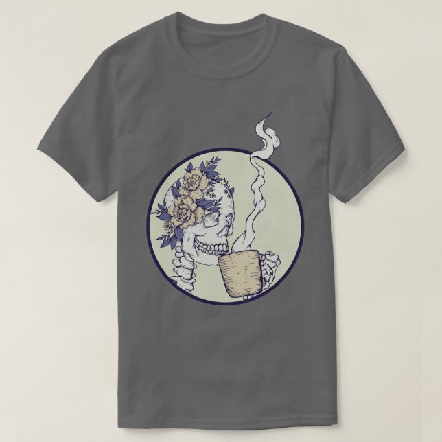 Tod vor Decaf Skeleton T-Shirt (Design vorne)