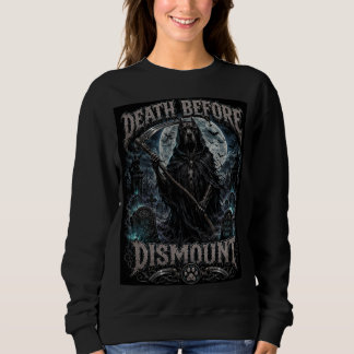 Tod vor dem Absteigen Great Dane Sensenmann Biker Sweatshirt