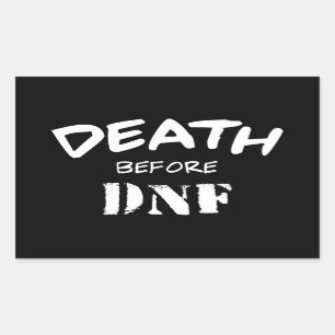 Tod vor DNF Rechteckiger Aufkleber