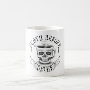 Tod vor Zehnkampf-Kaffeeliebetasse Tasse