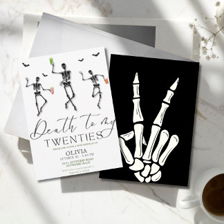 Tod zu meinem zwanzigsten Halloween, 30. Geburtsta Einladung