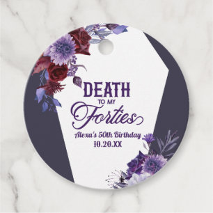 Tod zu meinen Vierzigern Blumenkohl 50. Geburtstag Geschenkanhänger