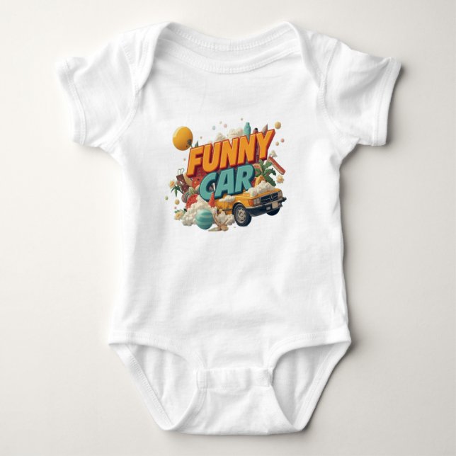 Today I Just Showed Up T-Shirt | Relatable Baby Strampler (Vorderseite)