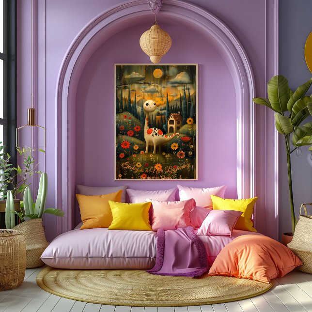 Today is a New Beginning - Póster Inspirador. Poster (Von Creator hochgeladen)