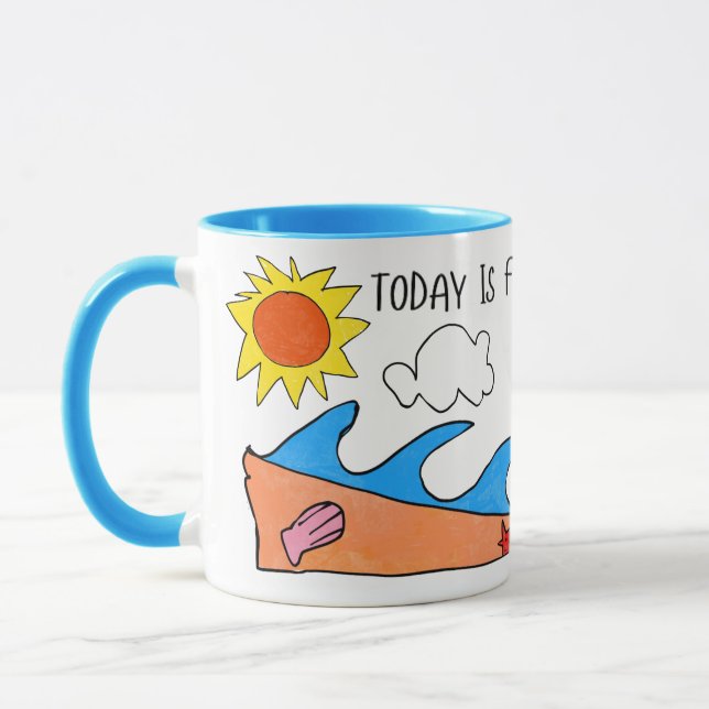 "Today is for Chillin" Mug Tasse (Links)