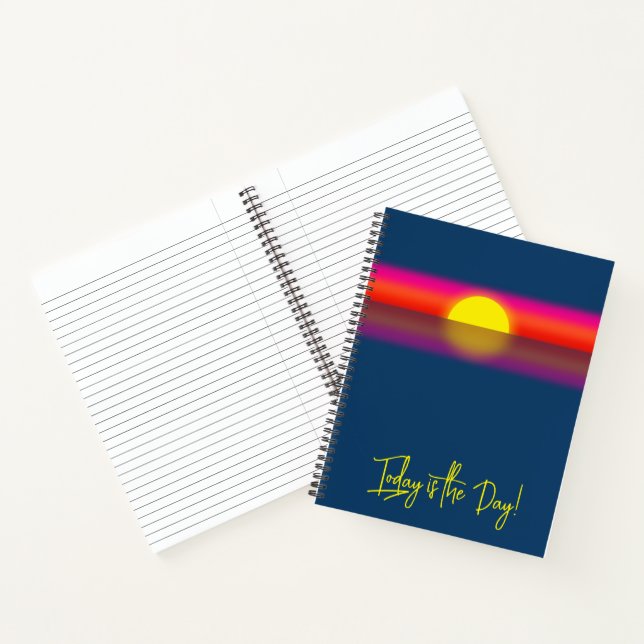 Today is the Day Sunrise Affirmation Notizbuch (Innenseite)