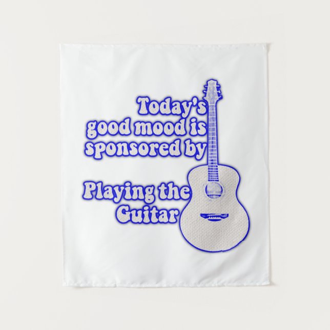 Today's good mood is sponsored by the guitar wandteppich (Vorderseite)
