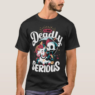 Todbringend - Unicorn des grimmigen Sensenmanns T-Shirt