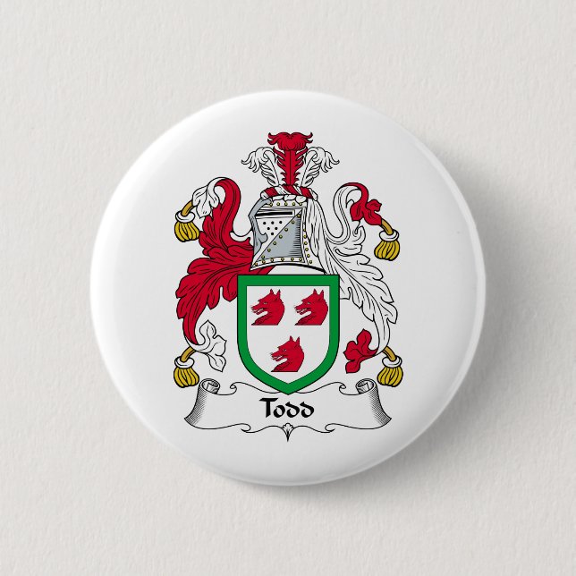 Todd-Familienwappen Button (Vorderseite)
