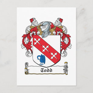 Todd Familienwappen Postkarte