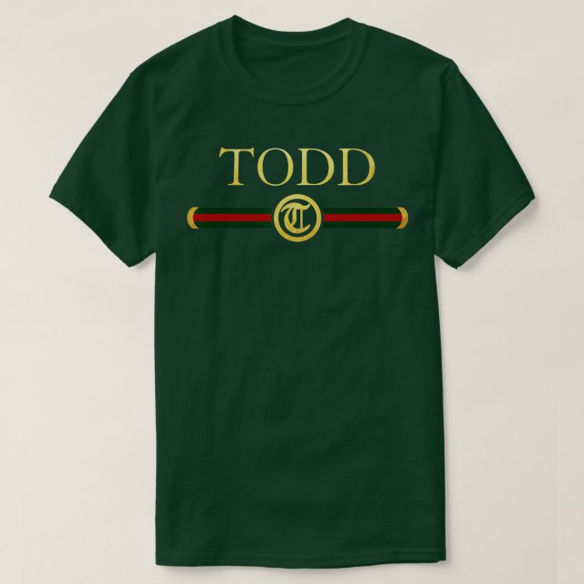 Todd Name Personalisiert Royal Luxury Geschenk Män T-Shirt (Design vorne)