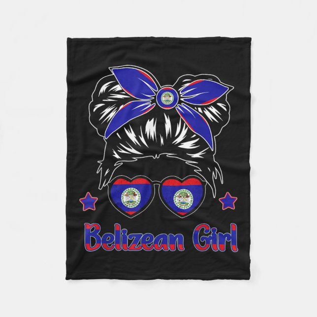 Toddler Belize-shirt Flag Belizean Hispanic Herita Fleecedecke (Vorderseite)