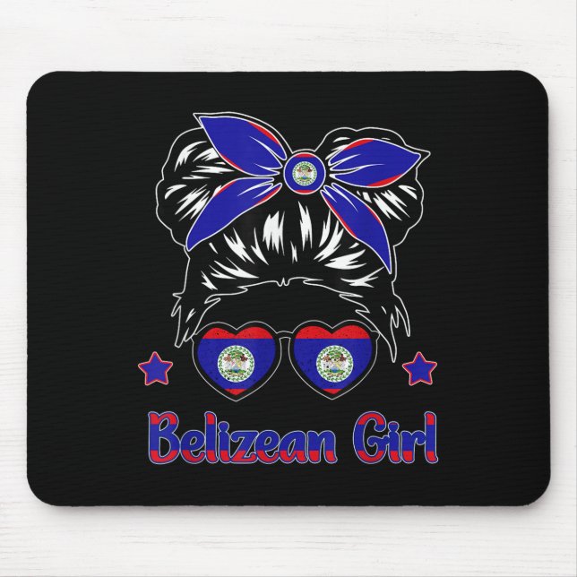 Toddler Belize-shirt Flag Belizean Hispanic Herita Mousepad (Vorne)