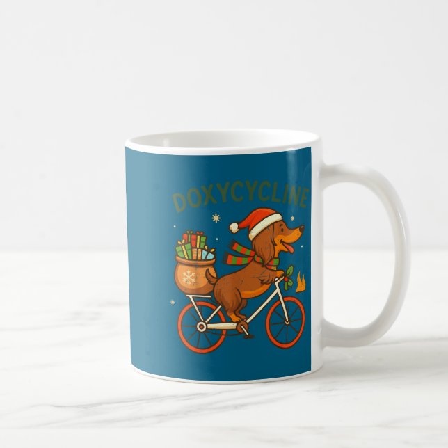 Toddler Doxycycline Long Hair Dachshund Christmas  Kaffeetasse (Rechts)