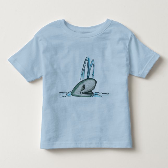 TODDLER FINE JERSEY T - SHIRT - GRAY WHALE (Vorderseite)