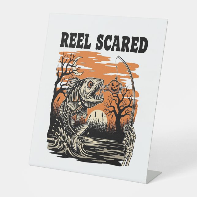 Toddler Fishing Halloween Sockelschild (Vorderseite)