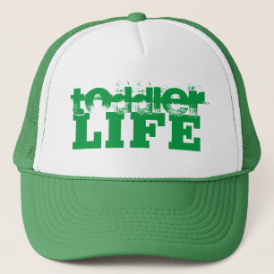 TODDLER LIFE-Schriftzeichen, grün und weiß Truckerkappe