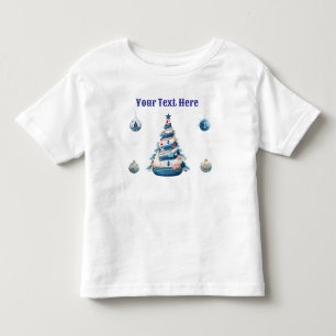 "Toddler-Nautik-Weihnachtspullover – Holiday Sailo Kleinkind T-shirt