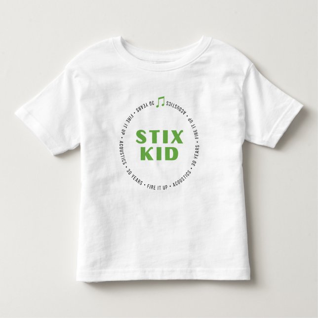 TODDLER - Stix Kid vorne/hinten (weiß/helle Farben Kleinkind T-shirt (Vorderseite)