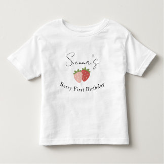 Toddler Strawberry Berry First Birthday Kleinkind T-shirt