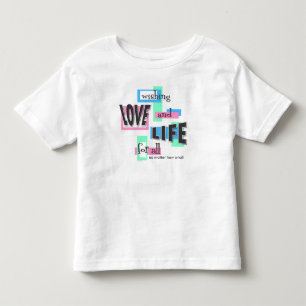 Toddler-T-Shirt mit einer pro-life-Botschaft. Kleinkind T-shirt