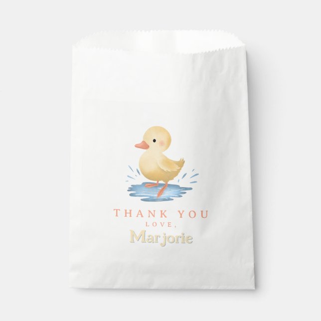 Toddlers Cute Farm Duck Birthday Favor Geschenktütchen (Vorderseite)