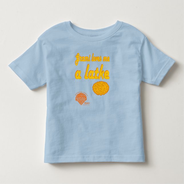 Toddlers' Hanukkah Shirt - "Grami loves me..." (Vorderseite)