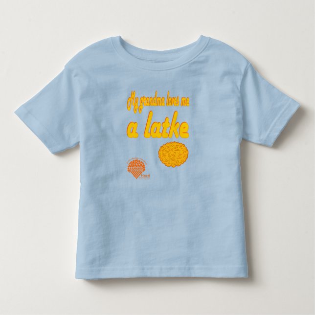 Toddlers' Hanukkah Shirt - "Grandma loves me..." (Vorderseite)