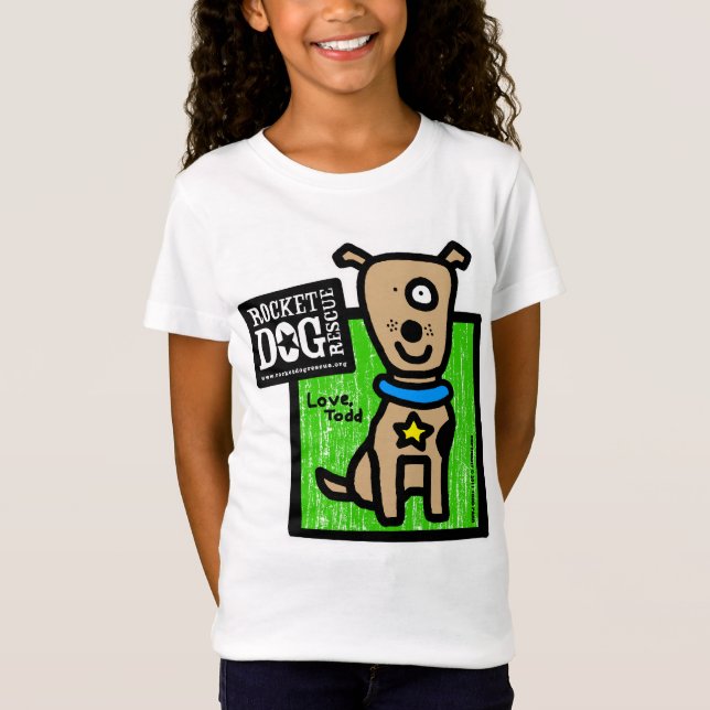 ToddParr - Vintager brauner Hund T-Shirt (Vorderseite)