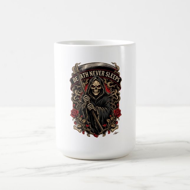 Todes Langarmshirt Kaffeetasse (Mittel)