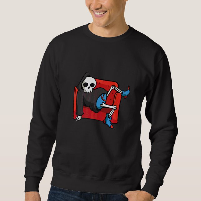 Todes Liegecouch Sweatshirt (Vorderseite)