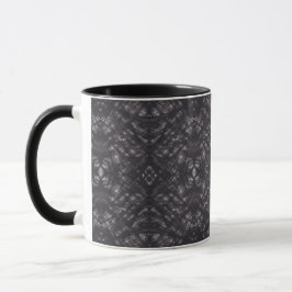Todesdunkle abstrakte Aquarellkunst Schwarz Tasse
