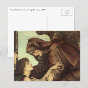 Todesengel von Evelyn De Morgan Postkarte