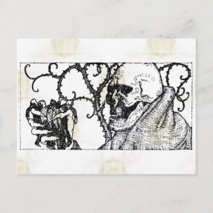Todesessens-Postkarte Postkarte