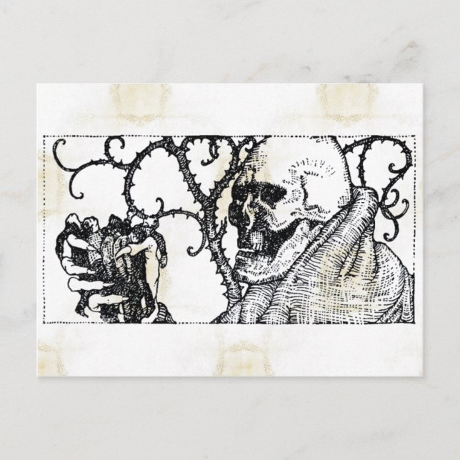 Todesessens-Postkarte Postkarte (Vorderseite)