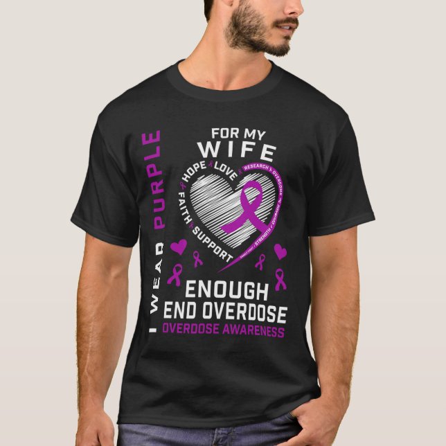 Todesfall durch Überdosis beenden T-Shirt genug Li (Vorderseite)