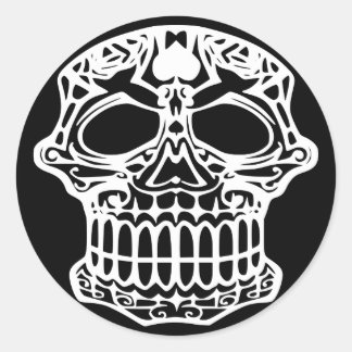 Todesfall Runder Aufkleber