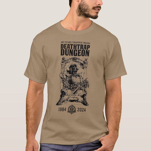 Todesfalle Dungeon Skeleton Krieger T - Shirt (Dun (Vorderseite)