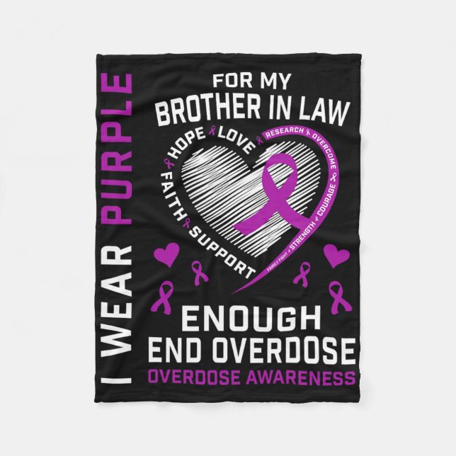 Todesfälle Durch Überdosen Beenden Awareness-Shirt Fleecedecke (Vorderseite)