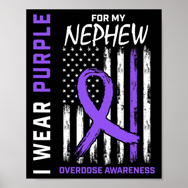 Todesfälle durch Überdosen beenden Awareness-Shirt Poster (Vorne)