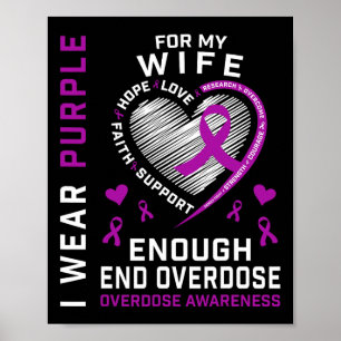 Todesfälle durch Überdosen beenden Awareness-Shirt Poster